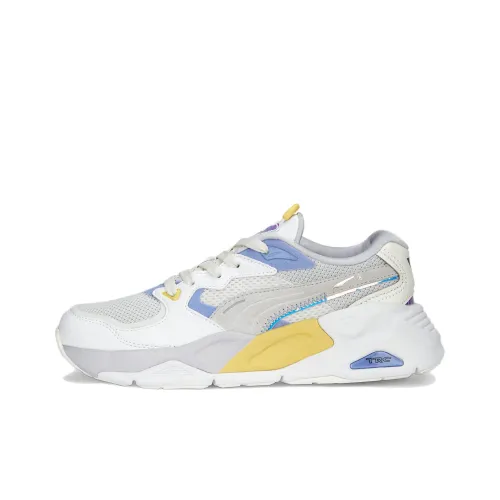 PUMA Low Топ Спортивная Повседневная Обувь Женская Белый Серый Фиолетовый