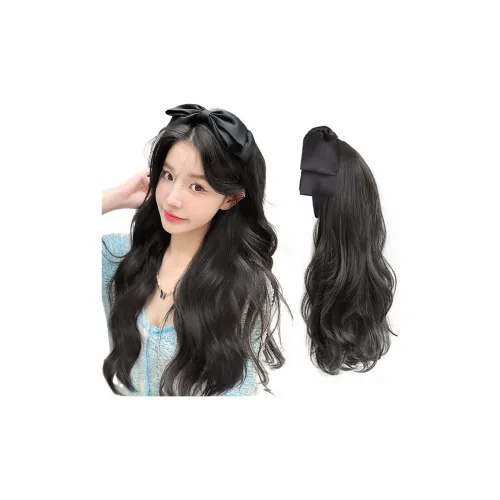 YOSEE Ободок Wig для Женщин с Бантом в форме U Съемный Roll Wig Милый и симпатичный 55 см