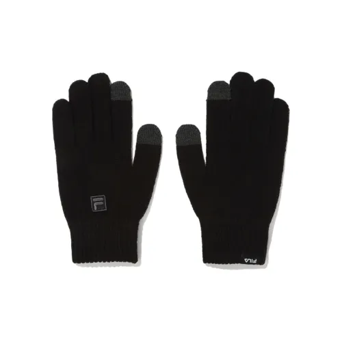 FILA Вязаные перчатки, черные, унисекс