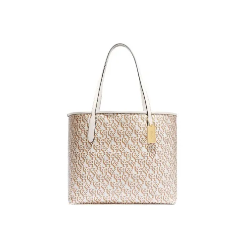 COACH Городская сумка из ПВХ сумка для покупок сумка через плечо большая женская мел белый