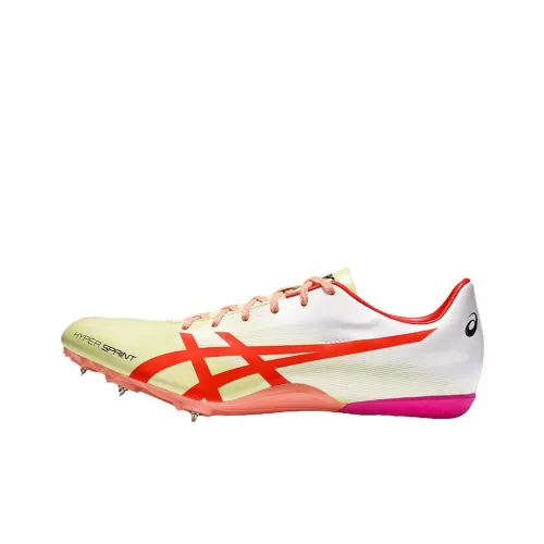 Asics Hyper Sprint 7 Low Топ Спринт Беговые кроссовки Мужской Белый Желтый