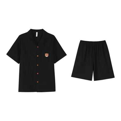 XUANZHITING Черный мужской комплект пижам