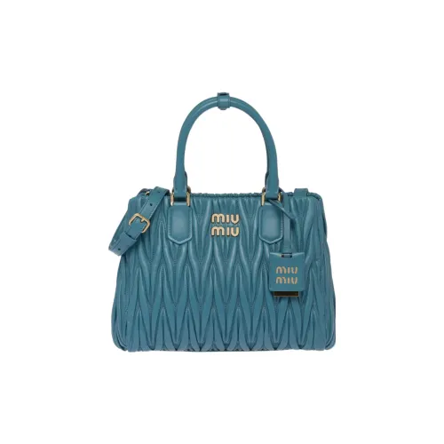 MIU MIU Nappa Sheepskin Сумка через плечо Сумка Женская Светло-синяя