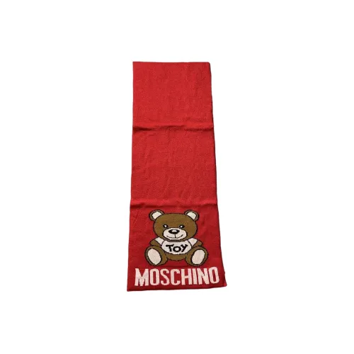 MOSCHINO Вязаные шарфы Red Women's
