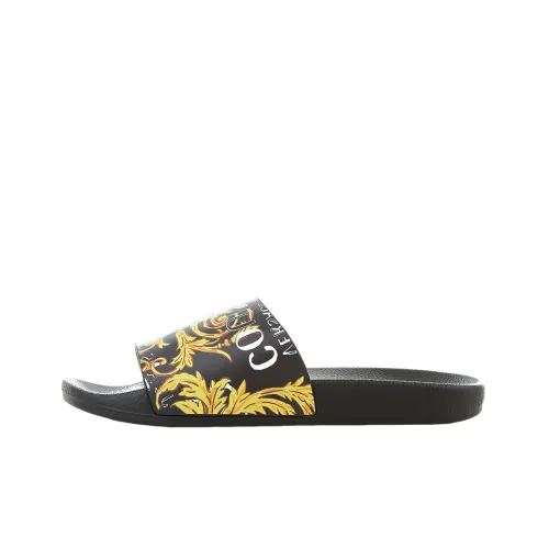 VERSACE JEANS COUTURE VERSACE Стильный Сандалии Мужской Черный Желтый