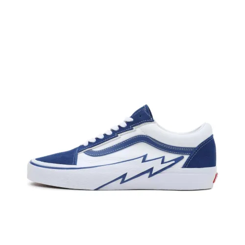 VANS Old Skool Collection 2 Tone Bolt Low Top Скейтборд Кроссовки Унисекс Белый Синий