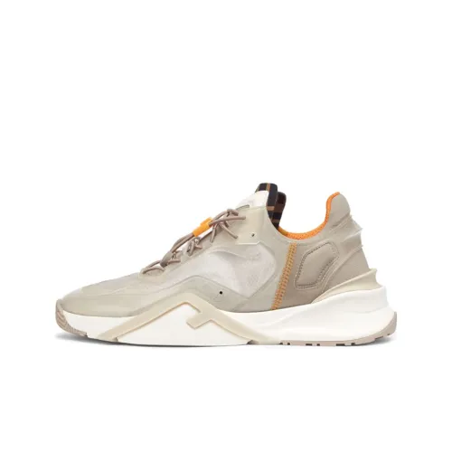 FENDI Flow Low Топ Спортивная Повседневная Обувь Мужская Светлый Умбра