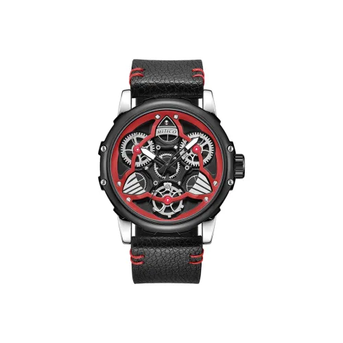 MITICO Кварцевый механизм Часы Унисекс Красный Циферблат MH112L01