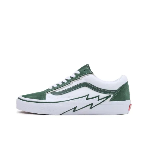 VANS Old Skool Collection 2 Tone Bolt Low Top Скейтборд Кроссовки Унисекс Белый Зеленый