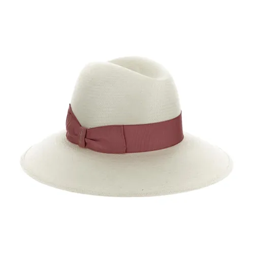 Borsalino Straw Cylinders Women's Beige