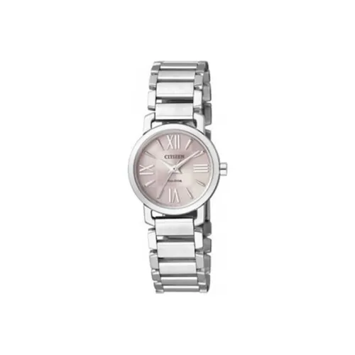 CITIZEN Ecology Drive Collection Светильник Кварцевый механизм Нержавеющая сталь Ремешок Часы Женские Серебристый циферблат