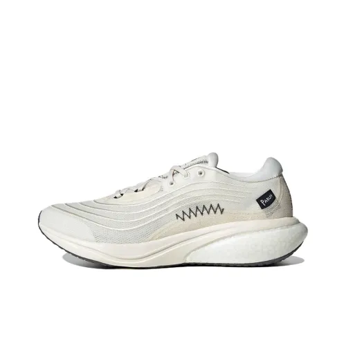Parley x Adidas Supernova 2 Slip-resistant Abrasion-resistant Lightweight Low-Top Running Shoes Men's White Gray Парлей x Adidas Supernova 2 Противоскользящие Износостойкие Легкие Низкие Беговые Кроссовки Мужские Белый Серый
