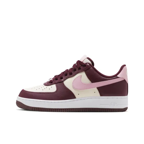 Nike Air FORCE 1 Low Топ Скейтборд Кроссовки Унисекс Красный Белый