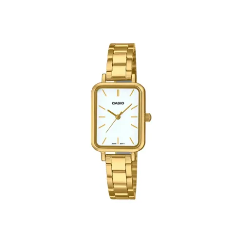 CASIO Standard Series Кварцевый механизм часы с ремешком из нержавеющей стали женские часы белый циферблат