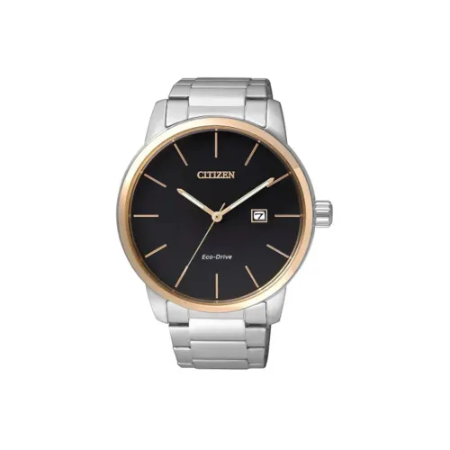 CITIZEN Светильник Кварцевый механизм Мужские Ecology Drive Collection Часы 43,6мм*43,6мм*10,5мм Черный