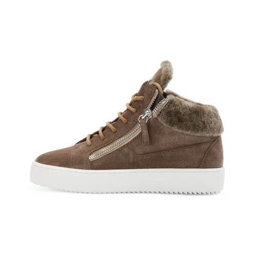 Giuseppe Zanotti GZ Kriss MID Топ Стильные Скейтбординги Женские Умбра