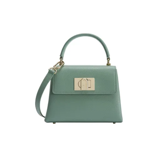 Furla 1927 Collection Текстурированная кожа сумка через плечо мини женская горохово-зеленый