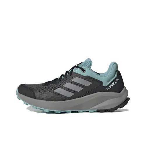 adidas Terrex Trail Rider Slip Resistant Abrasion Resistant Легкий Низкий Топ Походная обувь Женская Черная Серый