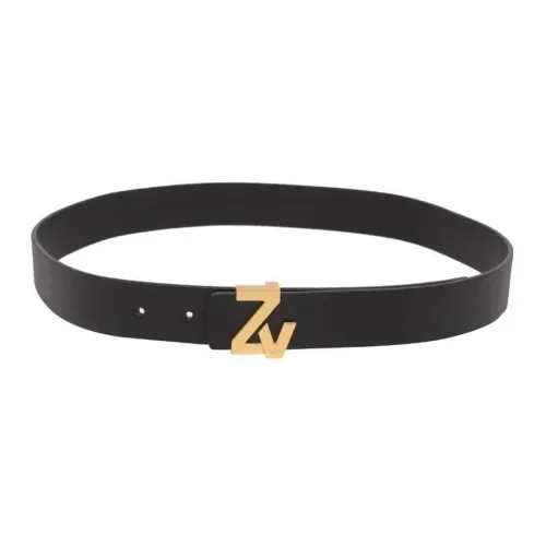 Zadig Voltaire Ремни из коровьей кожи Женские Черные