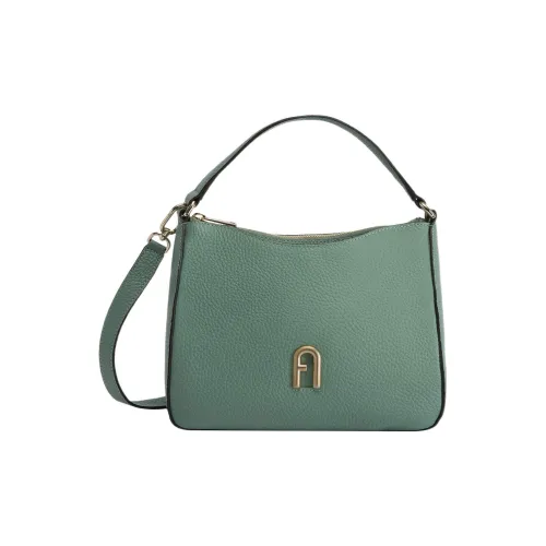 Furla Primula Рельефная Телячья Кожа Сумка через плечо Сумка Маленькая Женская Гороховый Зеленый