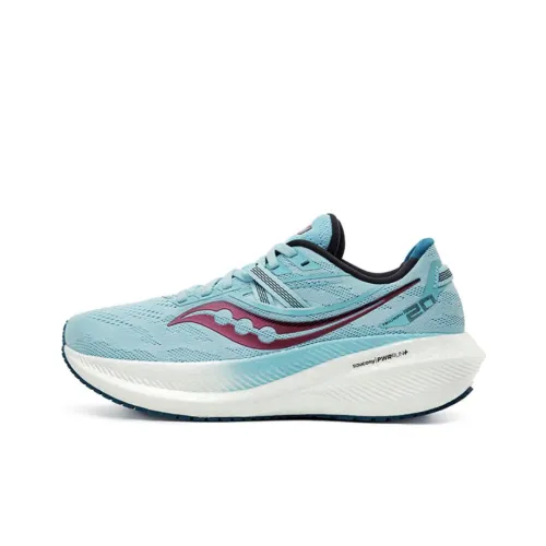 Saucony Triumph Victory 20 Slip-resistant Abrasion-resistant Lightweight Low-Top Running Shoes Women's Blue Purple