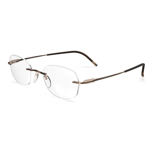 SILHOUETTE Pure Titanium Irregular Shape Eyeglass Frames Women's