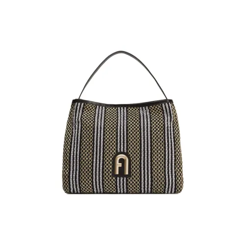 Furla Primula Ткань с коровьей кожей Сумка-хобо Арбузная сумка Сумка Сумка через плечо Женская