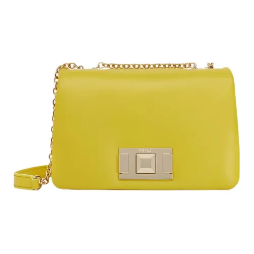Furla Гладкая кожа Сумка через плечо Мини Женская Желтая