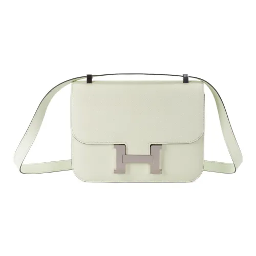HERMES Constance Эпсомская кожа Сумка через плечо Женская 0S Vert Fizz Пузырьковый зеленый