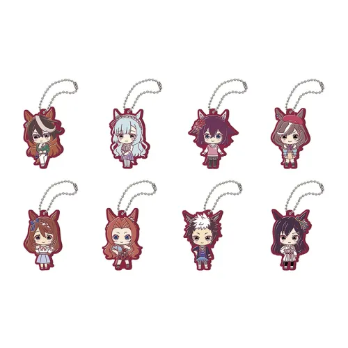 BANDAI Pretty Derby Character Collection Uma Musume Capsule Rubber Figure с принтом 6th Edition Lucky Draw целая коробка 8 шт