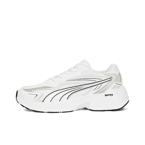 PUMA Teveris Nitro Series Noughties Low Топ Спортивная повседневная обувь Унисекс Черный белый