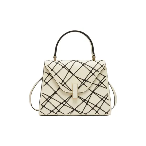 Valextra Iside Вышивка Телячья кожа Сумка через плечо Сумка Мини Женская Белая Черная