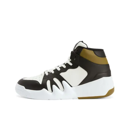 Giuseppe Zanotti GZ Talon Высокие Топы Стильные Скейтбординг Мужские Черно-Белые