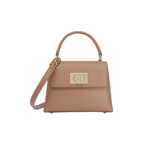 Furla 1927 Collection Текстурированная кожа сумка через плечо мини-сумка женская коричневый