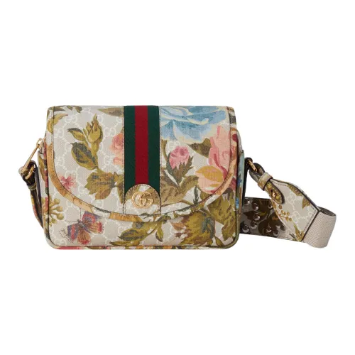 GUCCI Ophidia Холст Сумка через плечо Сумка на плечо Женская Многоцветная