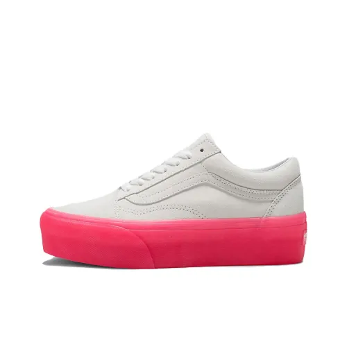 Vans Old Skool Collection Stackform Low Скейтборд Кроссовки Унисекс Белый Красный