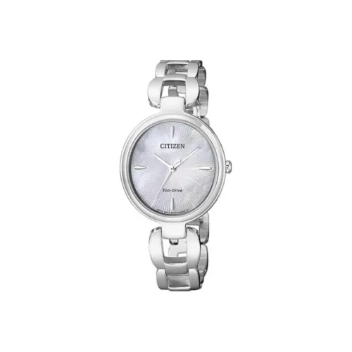 CITIZEN Светильник Кварцевый механизм Нержавеющая сталь Ремешок Часы 30*29 мм Женские часы Серый циферблат