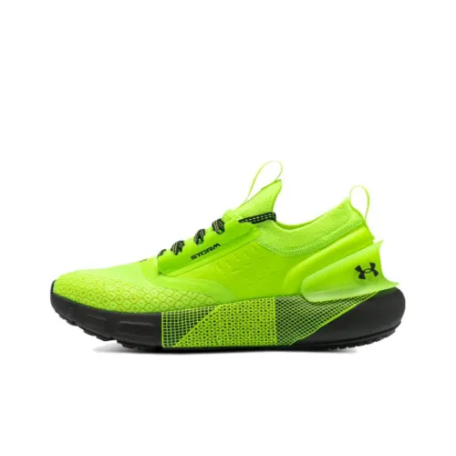 Under Armour HOVR Phantom 3 Амортизация Износостойкие Низкие Кроссовки для Бега Унисекс Зеленые