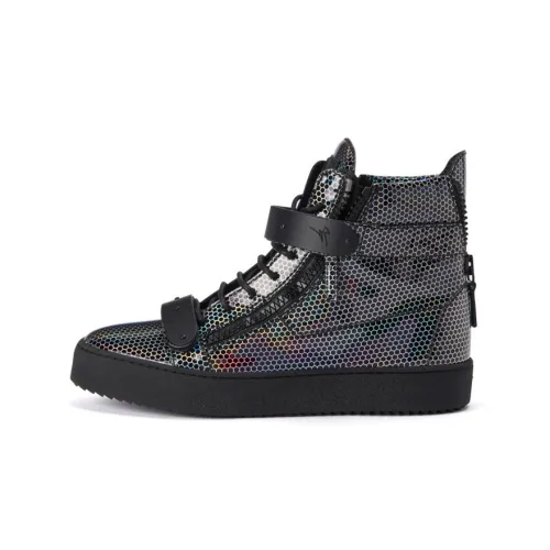 Giuseppe Zanotti GZ Coby Kriss Высокие Топы Стильные Скейтбординг Мужские Черные
