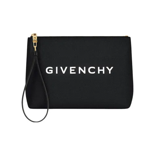 Givenchy 4G Стираемый Хлопок Холст Сумка Клатч Большой Женский Черный
