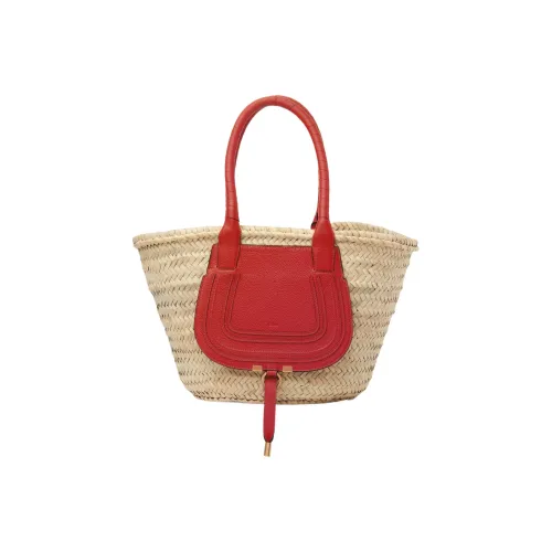 Chloe Marcie Raffia с текстурой Телячья кожа Тоут Сумка Сумка для покупок Сумка через плечо Сумка среднего размера