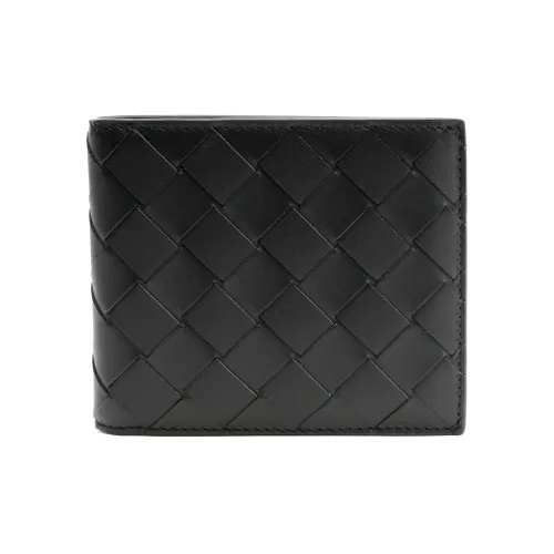 Bottega Veneta Кошелек из коровьей кожи маленький мужской черный