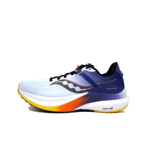 Saucony Tempus TanTu 1 Устойчивый к истиранию Низкий Топ Повседневные Беговые кроссовки Унисекс Багровые облака