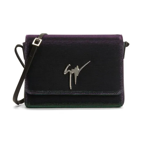 Giuseppe Zanotti GZ Ламинированная ткань Сумка через плечо Стандартная Женская Фиолетовая