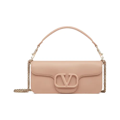 Valentino Locò Телячья кожа Сумка-багет Ручная Сумка Сумка через плечо Сумка на плечо Женская Розовая