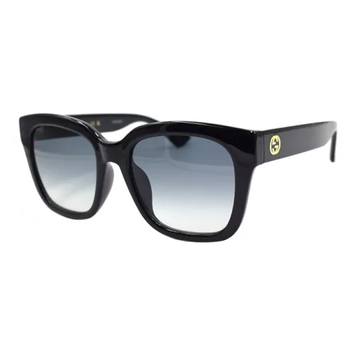 GUCCI Квадратные солнцезащитные очки Унисекс Черный Темно-синий Градиент