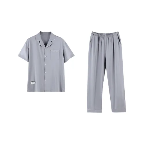 XUANZHITING Светло-серый Мужской Пижамный комплект