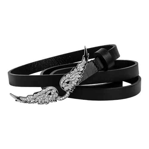 Zadig & Voltaire Коровья кожа Ремни Черный Женские