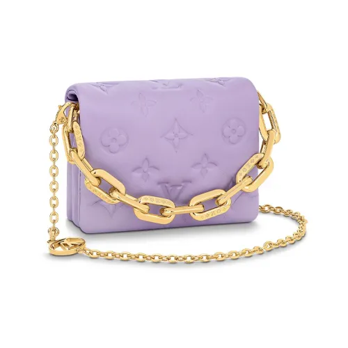 LOUIS VUITTON Coussin Овчина Сумка через плечо Сумка на плечо Женская Фиолетовая