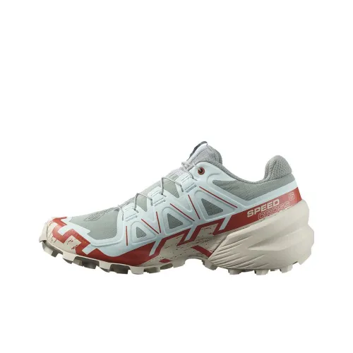 SALOMON Крест противоскользящий устойчивый к истиранию легкий низкий топ уличная обувь женский кувшинка лиственный зеленый